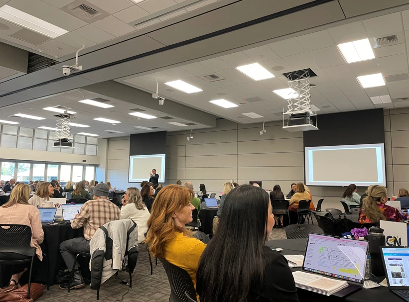 Professional development session with educators